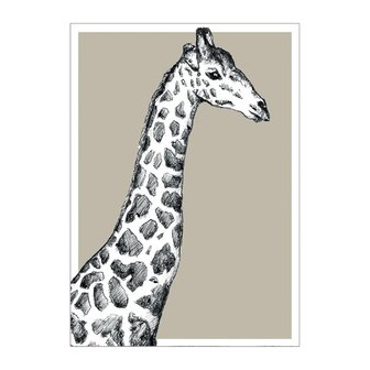 distelroos-BDdesigns-Kaart-Wildlife-Giraffe