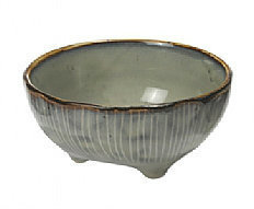 Broste Copenhagen - Bowl &#039;Nordic Sea&#039; Stoneware w/3 small feet sea B