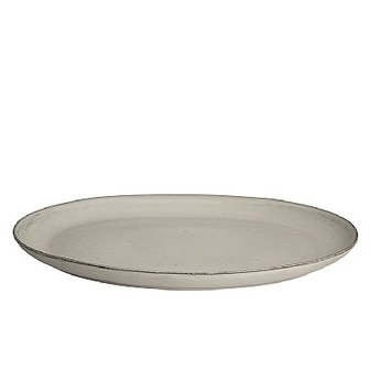 Broste Copenhagen - Plate oval &#039;Nordic Sand&#039; Stoneware 