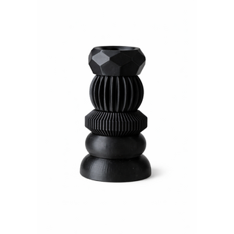 distelroos-Bon-Lifestyle-Modulaire-Kandelaar-Donut-zwart