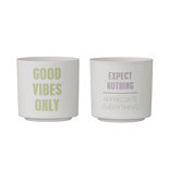 Bloomingville - Votive Good vibes s/2