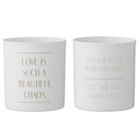 Bloomingville - Votive Love s/2