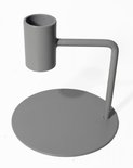 Branded By - Candle holder Curve grey S