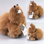 Inkari - Alpaca stuffed animal Hazelnut S