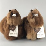 Inkari - Alpaca stuffed animal Choco cream S