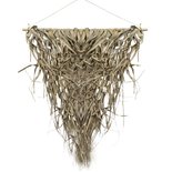 Mars & more - Wall hanging braided palm leaf triangle 75cm