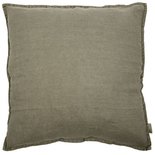 MrsBloom - Cushion Vintage linen olive grey