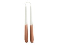 Rustik Lys - Dinner candle twin Brique L