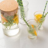 Esschert Design - Paper straws bamboo print s/24