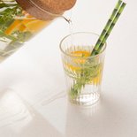 Esschert Design - Paper straws bamboo print s/24