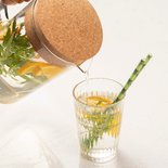 Esschert Design - Paper straws bamboo print s/24