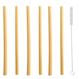 Esschert Design - Bamboo straws incl. cleaning brush s/6