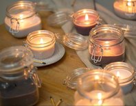 Rustik Lys - Pickle jar Candle White S