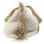 Mars & more - Bag jute cotton white with fraying