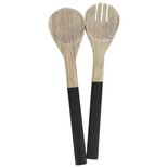 Gusta - Salad servers bamboo black