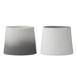 Bloomingville - Votive white/grey gradient s/2