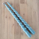 Rustik Lys - Outdoor candle Swirl Old blue