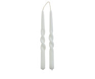 Rustik Lys - Dinner candle Twist White