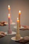 Rustik Lys - Candle Sculpture Bloom apricot