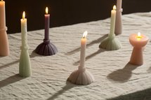 Rustik Lys - Candle Sculpture Petal Dusty green