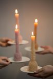 Rustik Lys - Candle Sculpture Bloom violet