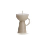 Rustik Lys - Candle Sculpture Cup linen