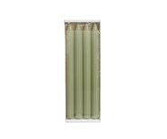 Rustik Lys - Grooved dinner candle Eucalyptus s/4