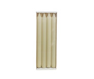 Rustik Lys - Grooved dinner candle Pistache s/4