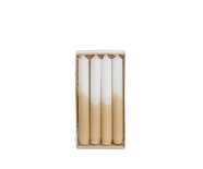 Rustik Lys - Half dipped dinner candle Apricot s/4