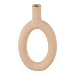 Present Time - Vase Ring oval high Sand