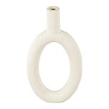 Present Time - Vase Ring oval high Ivory