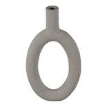 Present Time - Vase Ring oval high Grey