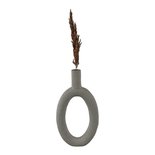 Present Time - Vase Ring oval high Grey