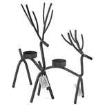 Kolony - Tea light holder deer black S