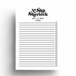 Studio Inktvis - Kladblok No shit Sherlock z/w