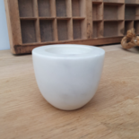 Candle holder marble round