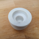 Candle holder marble round