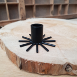 Candle holder Wheel black