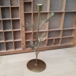 Candle holder Leaf brass