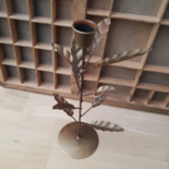 Candle holder Leaf bronze