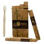 AW Earth - Bamboo toothbrushes family set/4