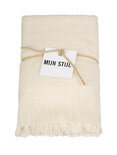 Mijn Stijl - Dishcloth with fringes Creamy s/2