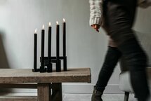 Leeff - Candle holder Coen Black