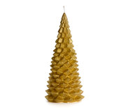 Rustik Lys - Christmas tree candle Gold L