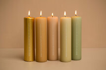 Rustik Lys - BY KIMMI Advent candle Tea green