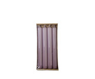 Rustik Lys - High gloss dinner candle Mauve s/4