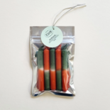 Elate & Co. - Little candles DIP DYE Brick-green s/5