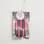 Elate & Co. - Little candles DIP DYE Pink-green s/5