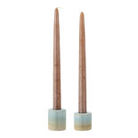 Bloomingville - Candleholder Safie green S/2