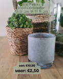 FIDRIO - Cilinder small grey frosted Super Sale